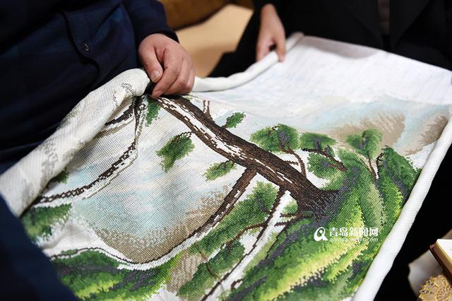 【青岛故事】爱刺绣的大师傅 未完作品值60万