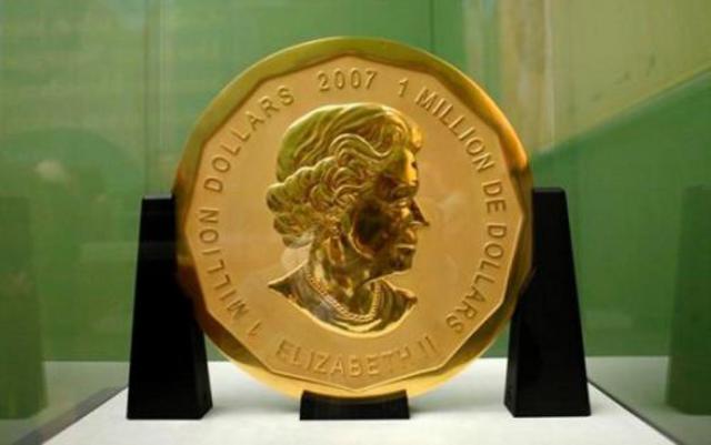 德国100公斤重“超级金币”失窃 价值450万美元