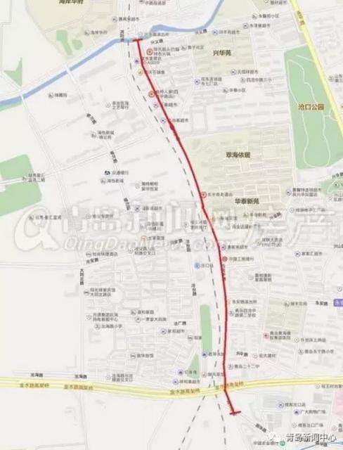 四流中路改造后全线为双向6车道 串联市北李沧