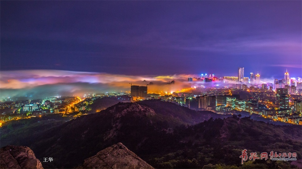 治愈系美图来袭！实拍青岛平流雾美景