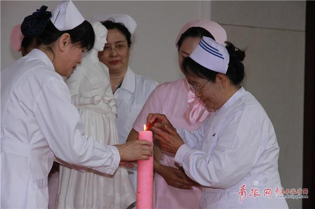 青岛唯一南丁格尔获得者带领准护士宣誓