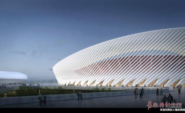 航拍青岛市民健身中心:海浪贝壳造型云端初绽 航拍青岛市民健身中心:海浪贝壳造型云端初绽