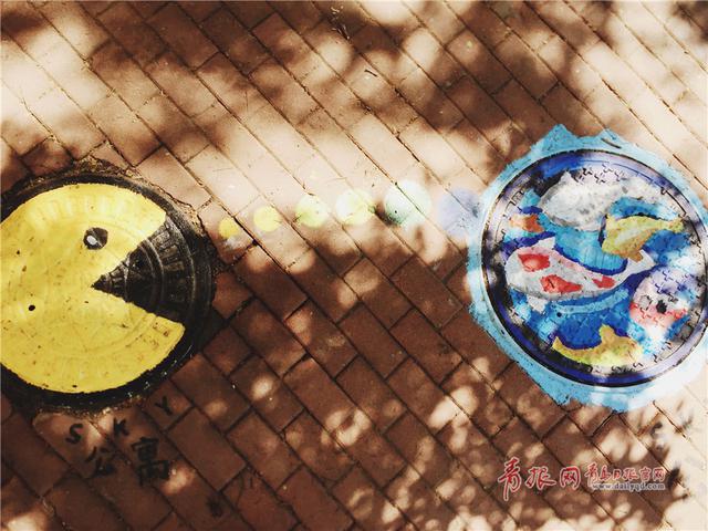 换脸卖萌！青岛大学校园现逗趣“表情包”井盖