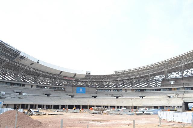 青岛市民健身中心进展顺利 内景首曝光 青岛市民健身中心进展顺利 内景首曝光