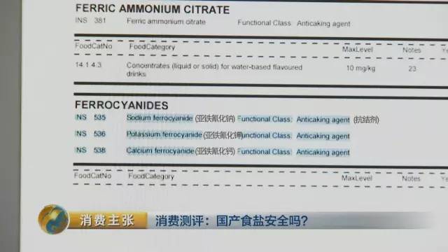 国产食盐添加剂堪比砒霜？央视深度揭秘(图)