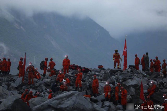 县山体垮塌超24小时 仍有109人失联