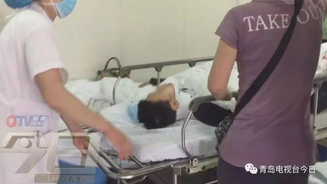 青岛13岁男孩6楼跌落仍在抢救 汽车被砸出窟窿