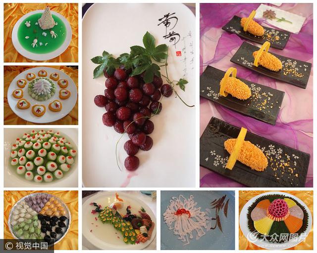 鲁菜创新评比大赛 盘盘美食令人馋涎欲滴