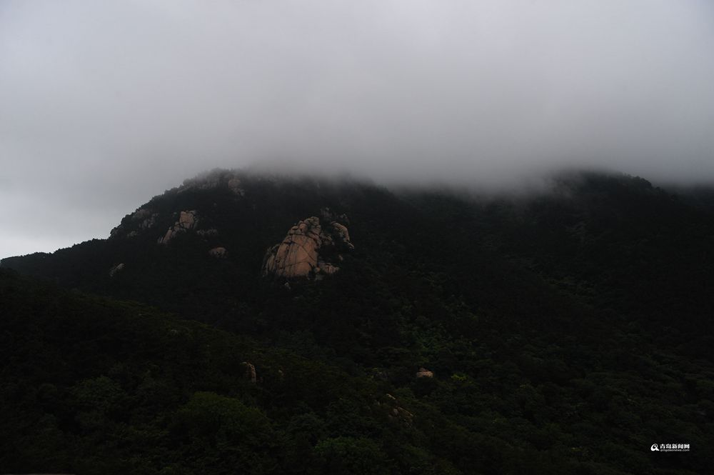 高清:晒仙山圣境云雾美图 雨后崂山爽爽的