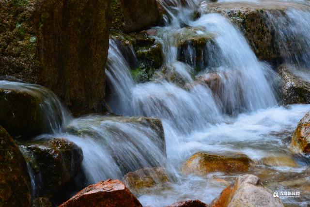 高清:北九水重现水声淙淙 龙吟瀑恢复壮观飞流