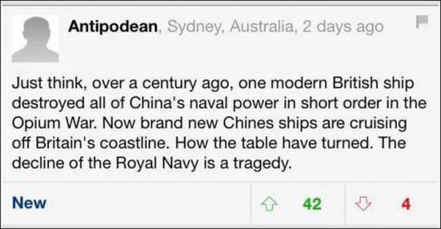 中国海军舰艇编队通过英吉利海峡 英网友炸了锅