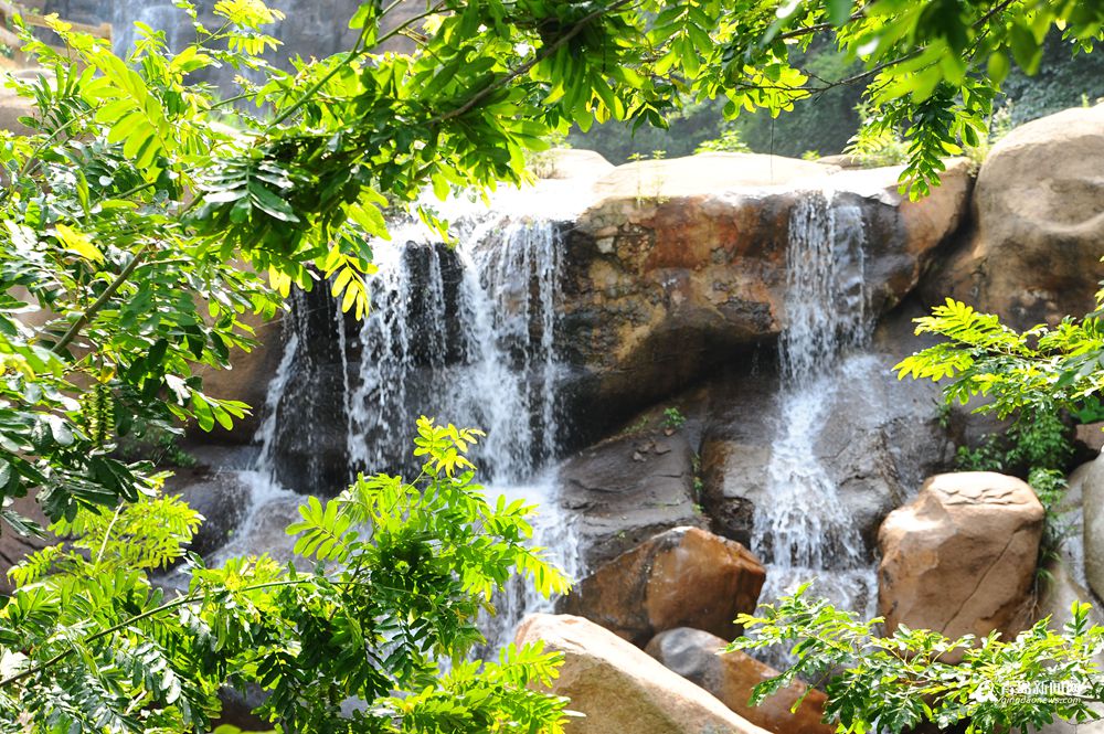 高清：北九水迎今夏最大水量 瀑布火力全开