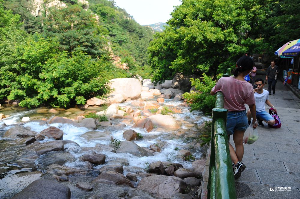 高清：北九水迎今夏最大水量 瀑布火力全开