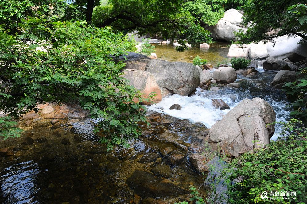 高清：北九水迎今夏最大水量 瀑布火力全开