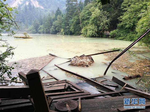 九寨沟景区受损状况