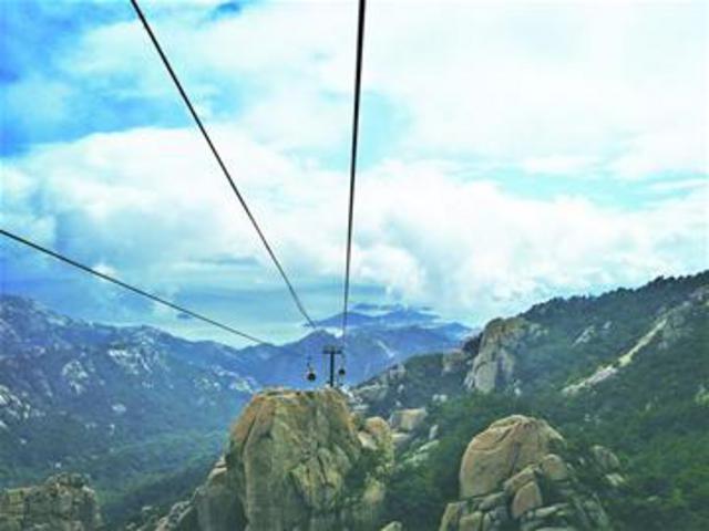雨后崂山彩虹悬空 除九水华楼游览区外正常开放
