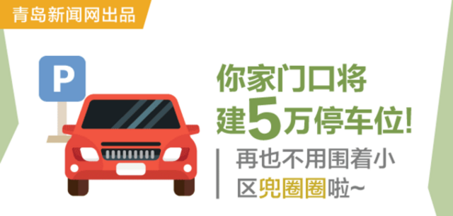 赞! 青岛计划建141处停车场 新增5万泊位